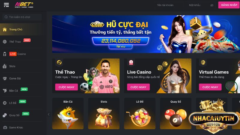 Nbet - Nhà cái đa nền tảng, đổi thưởng uy tín hàng đầu Nbet - Nhà cái đa nền tảng, đổi thưởng uy tín hàng đầu