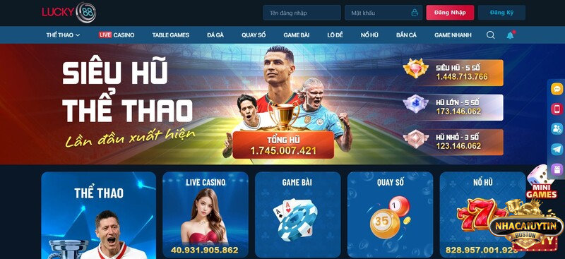 Lucky88 - Nhà cái cá cược đẳng cấp hàng đầu Châu Á Lucky88 - Nhà cái cá cược đẳng cấp hàng đầu Châu Á